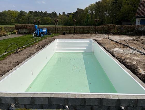 nieubouw zwembad liner